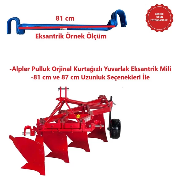 Alpler Pulluk Orjinal Kurtağızlı Yuvarlak Eksantrik Mili - 2