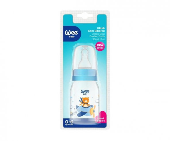 Wee Baby 877 Cam Biberon 125 ml - Mavi / Bpa Içermez ürün görseli