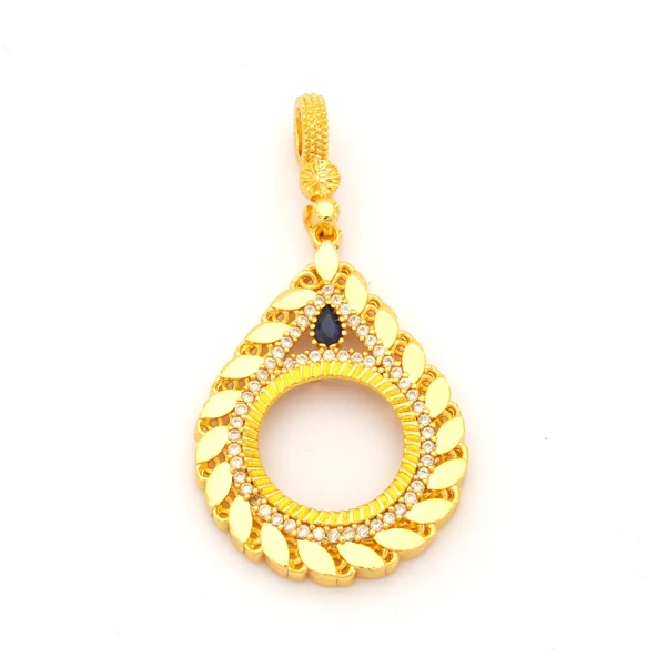 Çeyrek Altın Çerçeveli Kolye Ucu Altın Kaplama TGR-679 ürün görseli