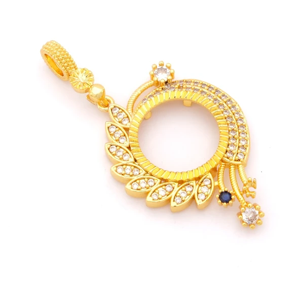 Çeyrek Altın Çerçeveli Kolye Ucu Altın Kaplama TGR-658 - Resim 4