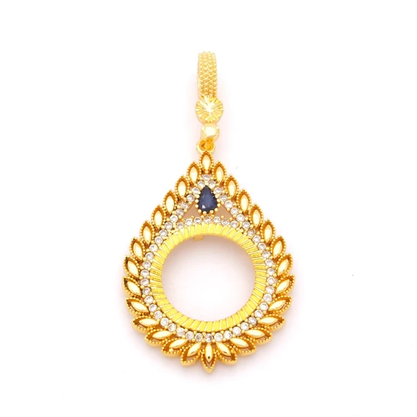 Çeyrek Altın Çerçeveli Kolye Ucu Altın Kaplama TGR-678 ürün görseli