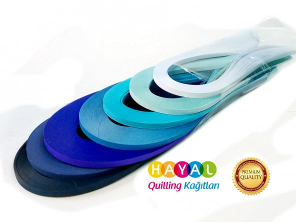 Mavilim Dünya Serisi Hayal Quilling Kağıtları 7 RENK - 3
