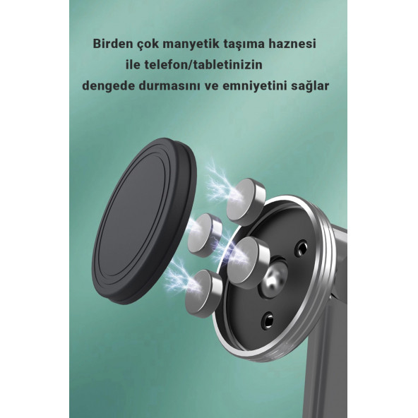 Mühlen PH058 Ayarlanabilir Ergonomik Manyetik Telefon Standı Green - 6