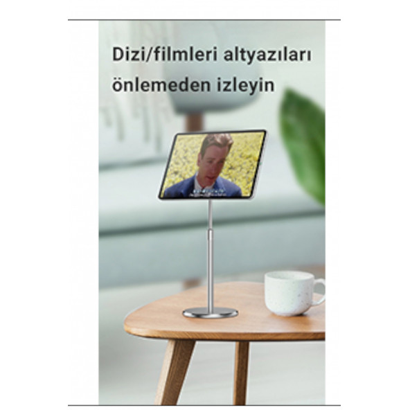 MÜHLEN PH058 Ayarlanabilir Ergonomik Manyetik Telefon Standı Silver - 4