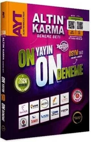 Altın Karma Yayınları 2024 AYT 10 Farklı Yayın 10 Farklı Deneme Seti