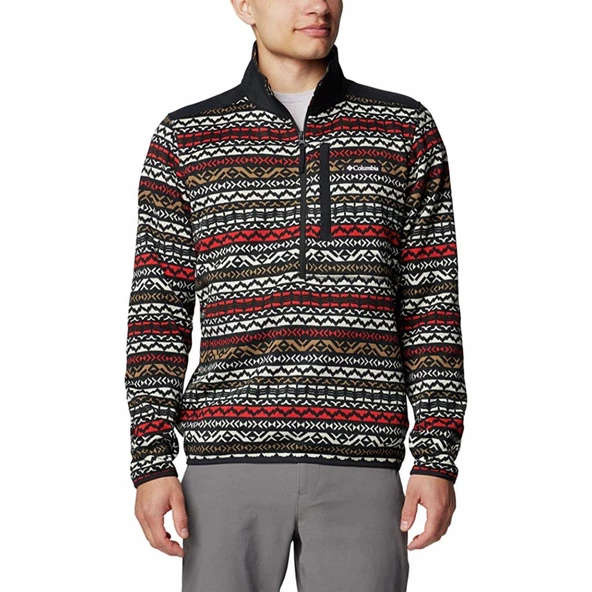 Columbia Men's Sweater Weather™ II Printed Half Zip Pullover Erkek Yarın Fermuar Triko Polar AO5809 ürün görseli