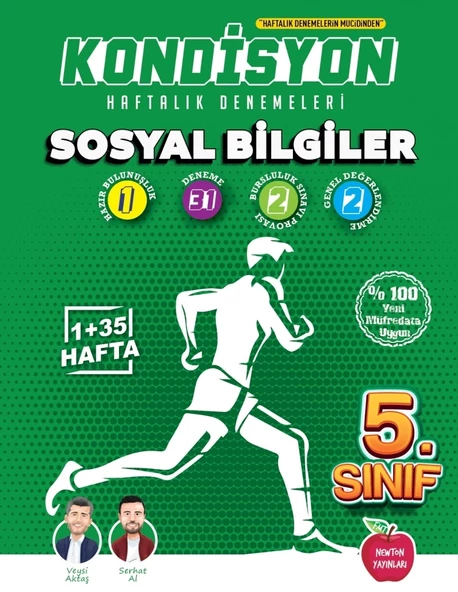 Newton Yayınları 5.Sınıf Sosyal Bilgiler Haftalık Kazanım Denemeleri 37 Hafta