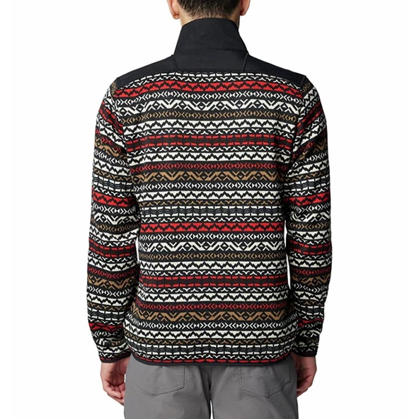 Columbia Men's Sweater Weather™ II Printed Half Zip Pullover Erkek Yarın Fermuar Triko Polar AO5809 - Resim 2