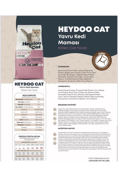 Heydoo Yavru Kedi Maması 12 Kg - 3