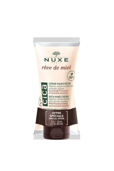 Nuxe Reve De Miel Cica Rich Hand Cream 2x50 ml