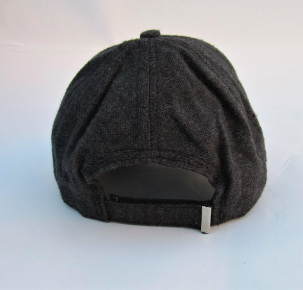 salarticaret gri kadife şapka ayarlanabilir spor şapka - Resim 2