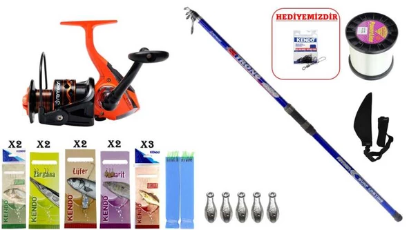 Remixon Strong 4.20m 100-250gr & Remixon New Modern Times 6000 Turuncu SURF SETİ
