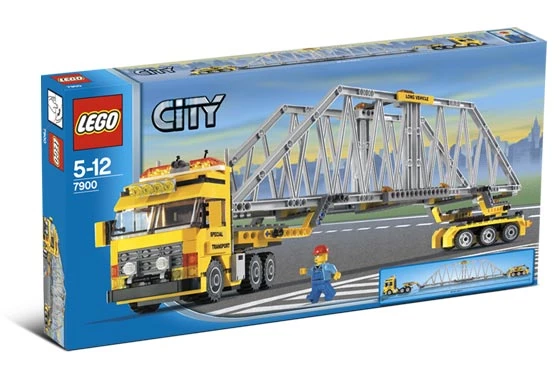 Lego 7900 City Yol Yapımı Ağır Yük Köprü Taşıyıcı