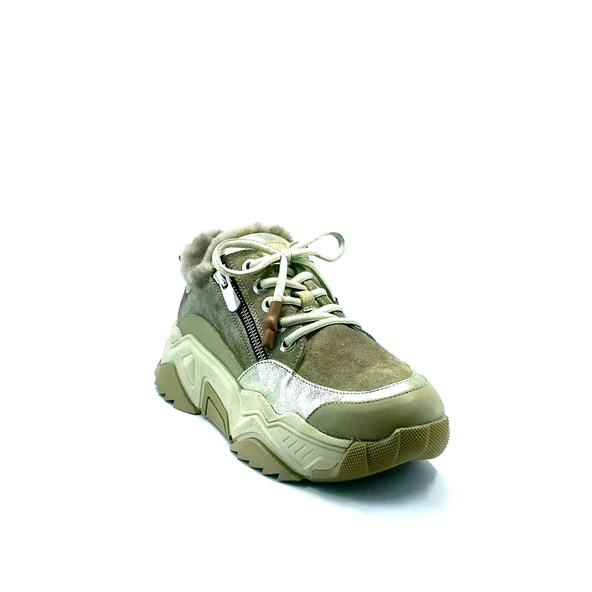 Janestt Kadın Hakiki Deri Kürklü Sneaker 138-2020 - 2