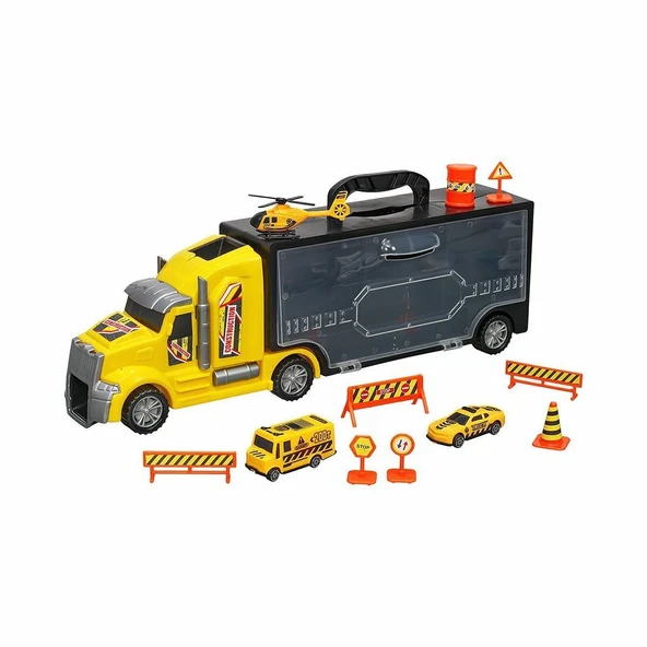 ERN-874 Heroes Toys Çantalı İnşaat Taşıyıcı Tır Seti - 2