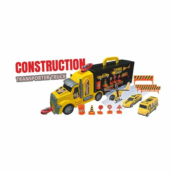 ERN-874 Heroes Toys Çantalı İnşaat Taşıyıcı Tır Seti - 3