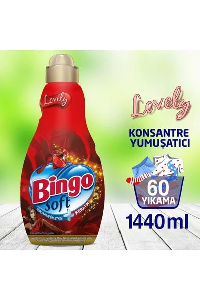 Bingo Soft Konsantre Çamaşır Yumuşatıcısı Lovely 1,44 Lt