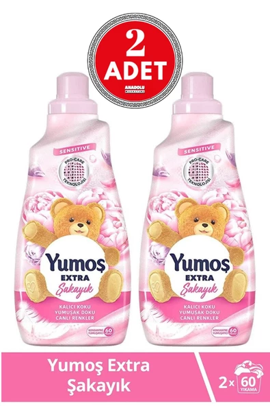 Yumoş Extra Konsantre Çamaşır Yumuşatıcısı Şakayık 1440ml 2 Adet
