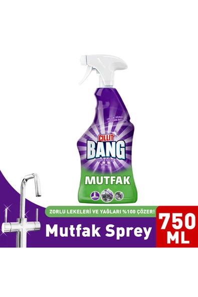 Cillit Bang Mutfak Temizleyici Yağ, Kir Ve Kireç Sökücü Sprey 750ml