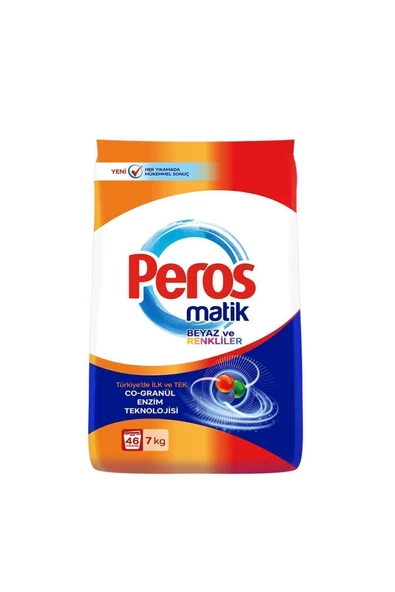 Peros Matik Beyaz-renkliler 7 Kg