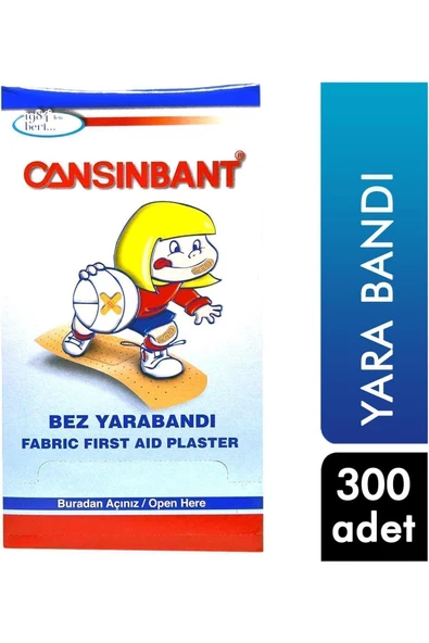 CANSIN BANT Cansınbant Bez Yarabandı 300 Adet 8699721111038 Kategori: Yara Bandı