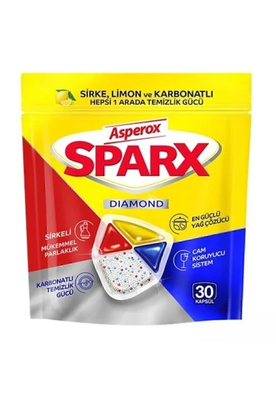 ASPEROX Sparx Bulaşık Makinesi Kapsülü 30 Yıkama X 4 Adet - 2