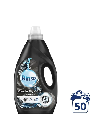 Rinso Sıvı Deterjan Kömür Siyahlığı Siyahlar İçin Sıvı Deterjan 3LT
