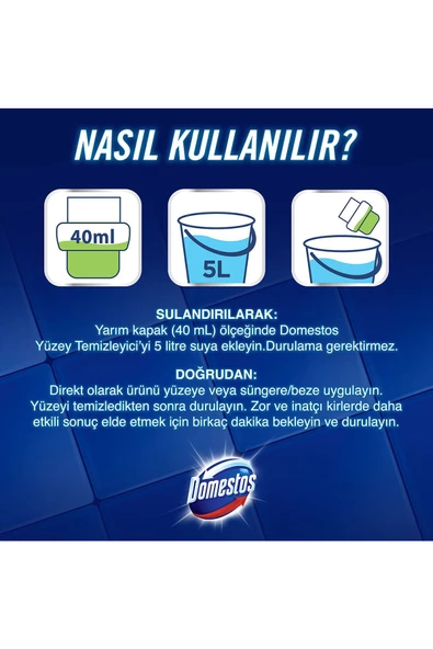 Domestos Yüzey Temizleyici Okyanus 1500 ml - 4