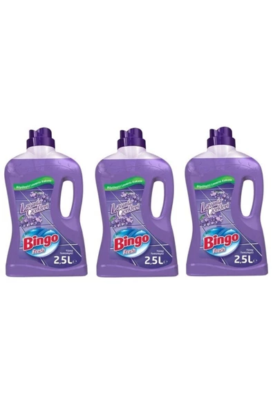 Bingo Fresh Yüzey Temizleyici Lavanta Çiçekleri 2.5 Lt X 3 Adet