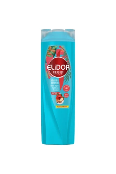 Elidor Doğanın Enerjisi Saç Bakım Şampuanı Argan Yağı & Hibiskus Özü 400 ml