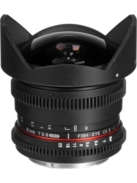 Samyang 8 mm T3.8 Crop Umc Fisheye Lens