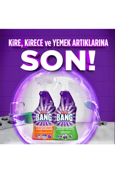 Cillit Bang Mutfak Temizleyici Yağ, Kir Ve Kireç Sökücü Sprey 750ml - 6