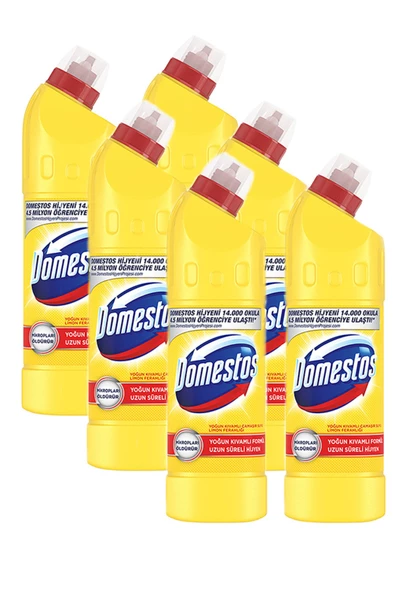 Domestos Limon Ferahlığı Çamaşır Suyu 750 ml , 6 adet