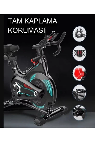 PB-04 Manyetik Kondisyon  Bisikleti Spor Koşu Egzersiz Bisikleti Spin Bike Dikey Ev Bisikleti - 6