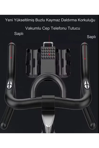 PB-04 Manyetik Kondisyon  Bisikleti Spor Koşu Egzersiz Bisikleti Spin Bike Dikey Ev Bisikleti - 8