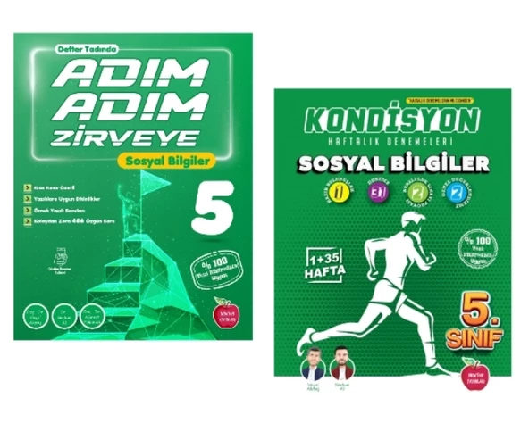 Newton Yayınları 5.Sınıf Adım Adım Zirveye Sosyal Bilgiler + Kondisyon Deneme