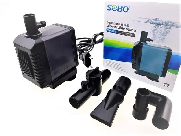 Sobo WP-3500 Akvaryum Kafa (Sump) Motoru 1200 L/S 25 W.