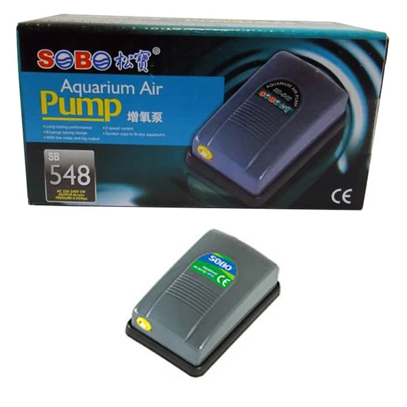 Sobo SB-548 Tek Çıkışlı Akvaryum Hava Motoru 3,5L/Dak  3 W ürün görseli