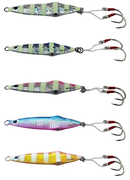 Savage gear Squısh Jig 12cm 160g Sahte Balık  Glow Zebra