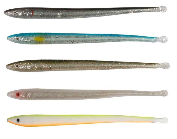 Savage gear LB Sandeel Slug 14 cm 6 Adet Sahte Balık  Real Pearl