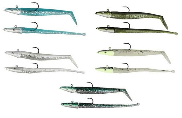 Savage gear Sandeel And Slug 10 cm 10 gr 4+2 Adet  03-Blue Silver