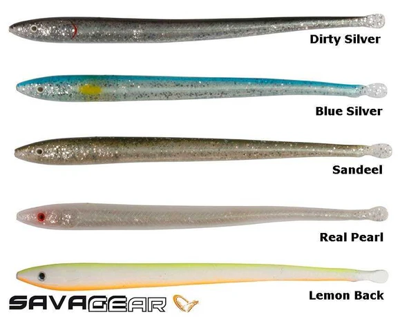 Savage gear LB Sandeel Slug 16.5 cm 5 Adet Sahte Balık  Dirty Silver - 2
