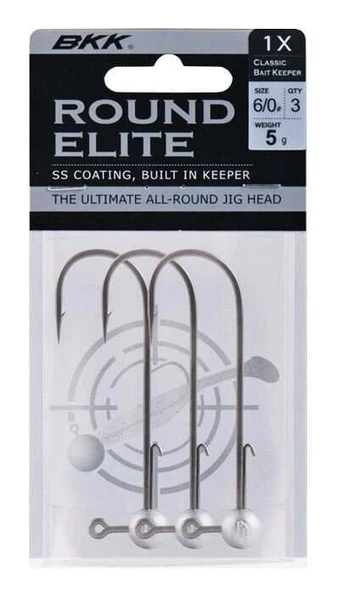 BKK Round Elite-Classic Bait Keeper Jighead  2/0 12gr