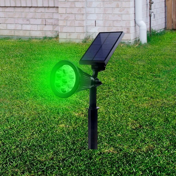 CATA 7W YEŞİL Solar Bahçe Armatürü Çim Kazıklı (Güneş Enerji Şarjlı) - 2