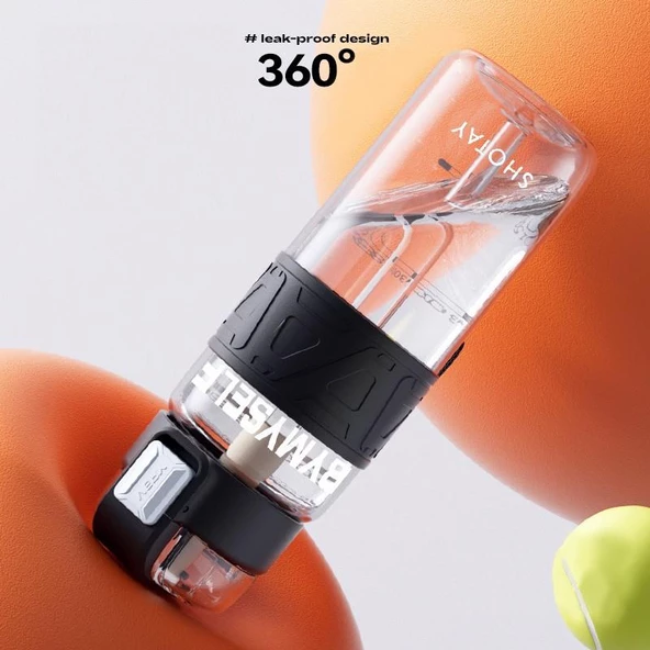 Shotay Myself Su Matarası Tritan Siyah 750Ml - 3