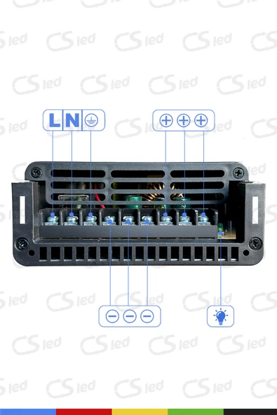 IP45 Yağmur Korumalı 12V 33.3A Güç Kaynağı, 400W LED Sürücü AC/DC Trafo Dönüştürücü - 2