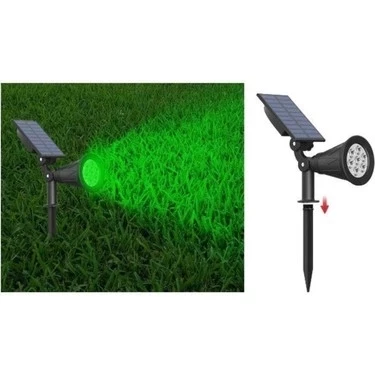 CATA 7W YEŞİL Solar Bahçe Armatürü Çim Kazıklı (Güneş Enerji Şarjlı) - 4