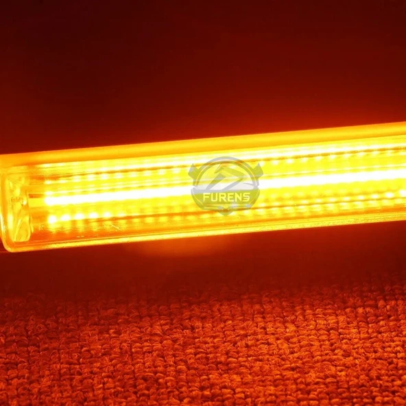 Turuncu Tepe Çakar Bar Led 90cm 12-24v  Off Road Çekici Traktör İkaz Lambası Çakar 15 Modlu - 6