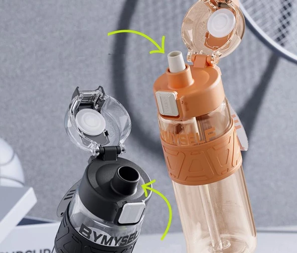 Shotay Myself Su Matarası Tritan Krem 750Ml - Resim 4