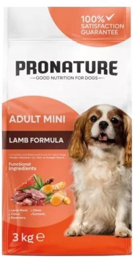 Pronature Daıly Small Adult Küçük Irk Kuzu Etli Yetişkin Köpek Maması 3 Kg.